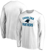 Carolina Panthers Victory Arch Long Sleeve T-Shirt - White T-shirts