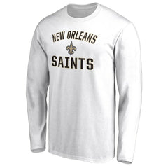 New Orleans Saints Victory Arch Long Sleeve T-Shirt - White T-shirts