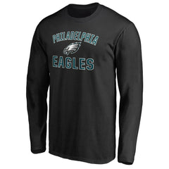 Philadelphia Eagles Victory Arch Long Sleeve T-Shirt - Black T-shirts