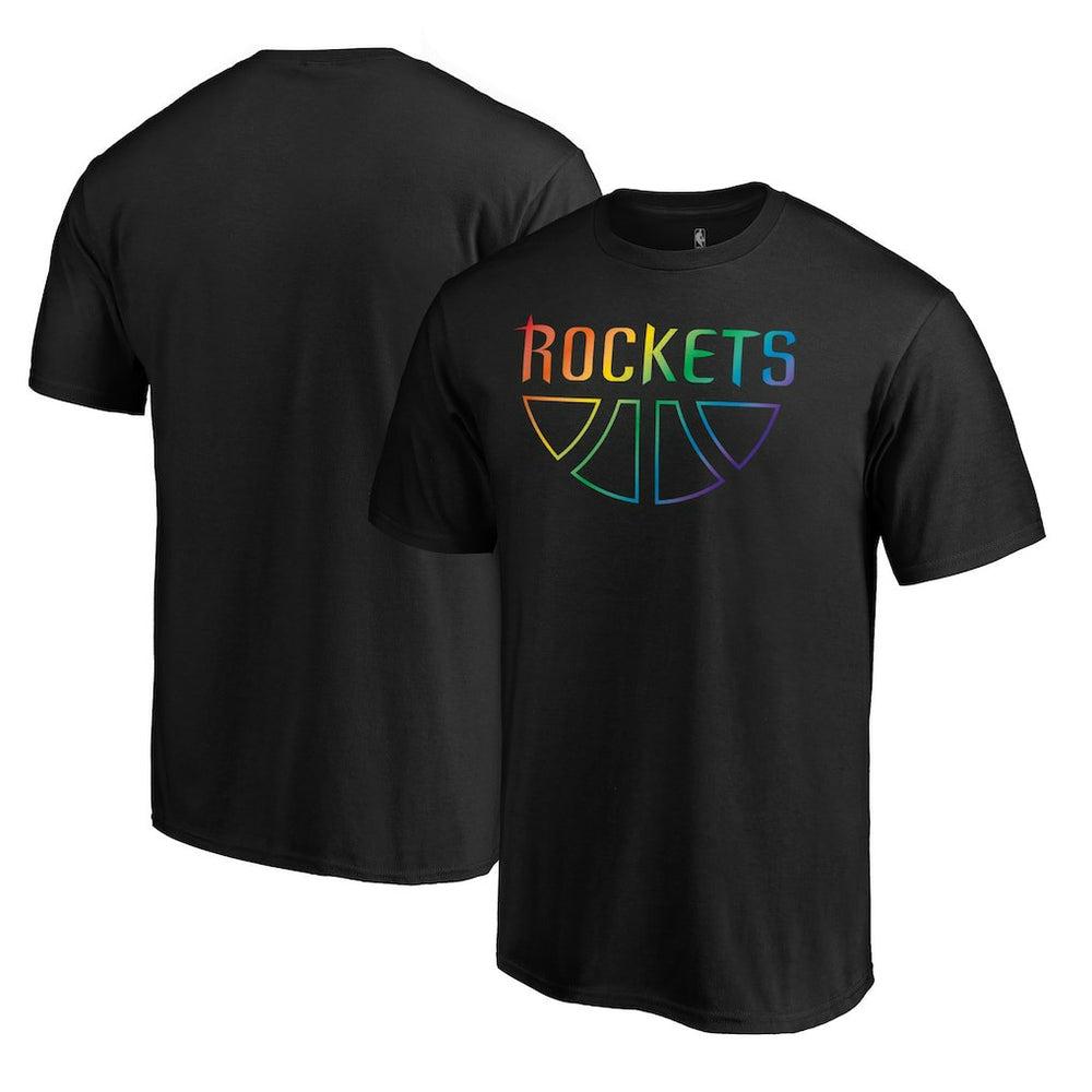 Houston Rockets Team Pride Wordmark T-Shirt Black