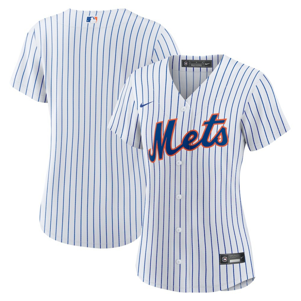 New York Mets Nike Women's Home Replica Team Jersey - White Jerseys