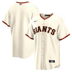 San Francisco Giants Nike Home Replica Team Jersey - Cream Jerseys