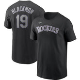 Charlie Blackmon Colorado Rockies Nike Name & Number T-Shirt - Black T-shirts