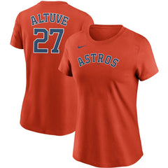 Jose Altuve Houston Astros Nike Women's Name & Number T-Shirt - Orange T-shirts
