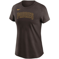 Manny Machado San Diego Padres Nike Women's Name & Number T-Shirt - Brown T-shirts
