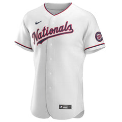 Washington Nationals Nike Alternate Authentic Team Jersey - White Jerseys