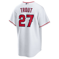 Mike Trout Los Angeles Angels Nike Home Replica Player Name Jersey - White Jerseys