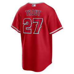 Mike Trout Los Angeles Angels Nike Alternate Replica Player Name Jersey - Red Jerseys