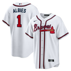 Ozzie Albies Atlanta Braves Nike Home Replica Player Name Jersey - White Jerseys