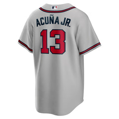 Ronald Acuna Jr. Atlanta Braves Nike Road Replica Player Name Jersey - Gray Jerseys