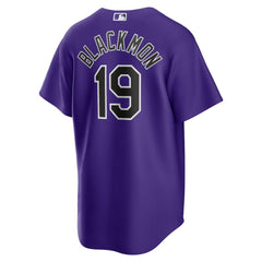 Charlie Blackmon Colorado Rockies Nike Alternate Replica Player Name Jersey - Purple Jerseys