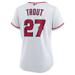 Mike Trout Los Angeles Angels Nike Women's Home Replica Player Jersey - White Jerseys