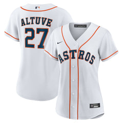 Jose Altuve Houston Astros Nike Women's Home Replica Player Jersey - White Jerseys