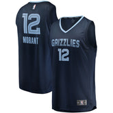 Ja Morant Memphis Grizzlies Replica Fast Break Jersey Navy Icon Edition - Fanatics