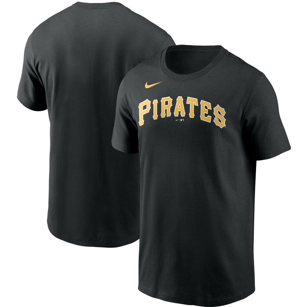Pittsburgh Pirates Nike Team Wordmark T-Shirt - Black T-shirts