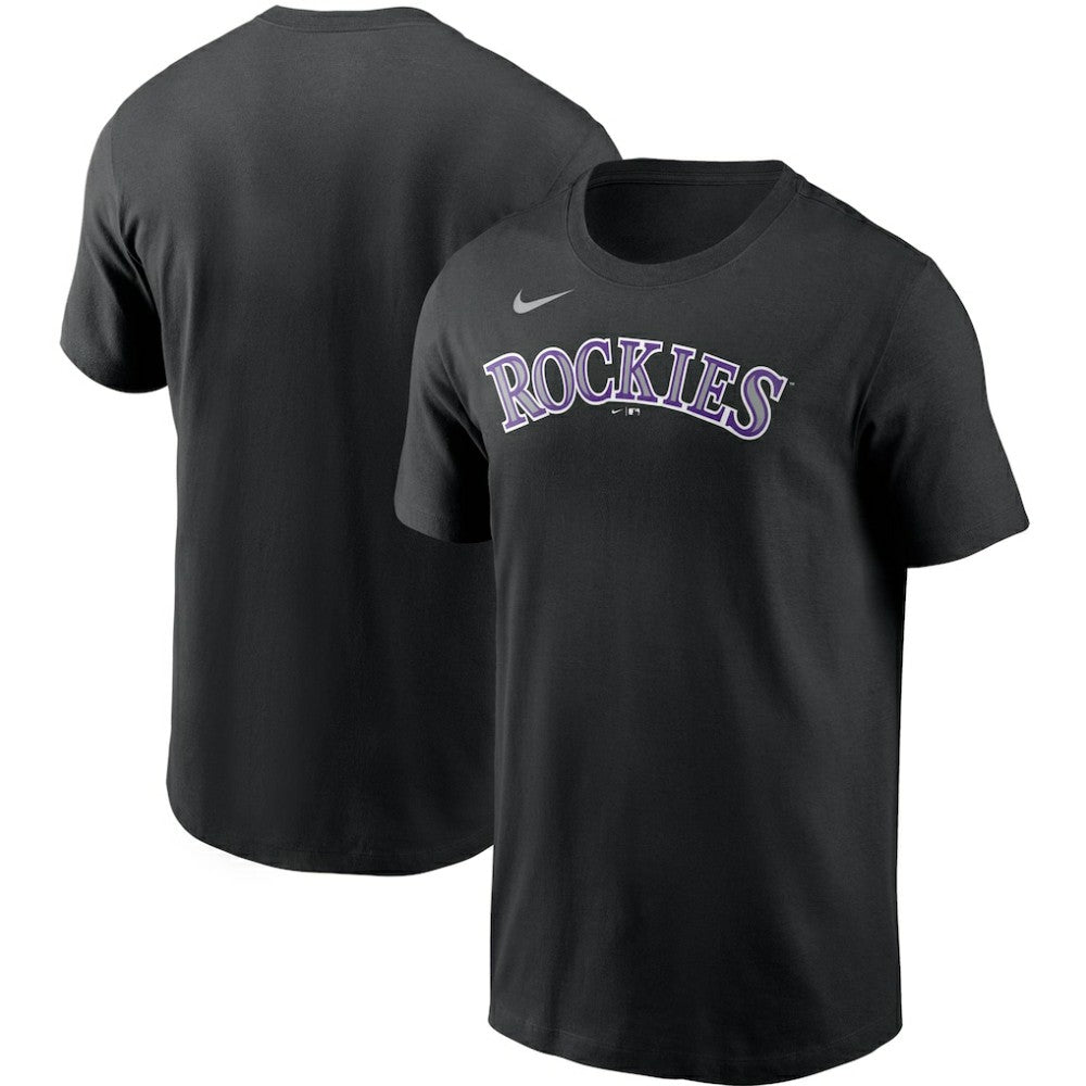 Colorado Rockies Nike Team Wordmark T-Shirt - Black T-shirts