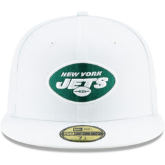 New York Jets New Era Omaha 59FIFTY Fitted Hat - White Hats