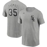 Frank Thomas Chicago White Sox Nike Cooperstown Collection Name & Number T-Shirt - Heathered Gray T-shirts
