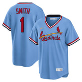 Ozzie Smith St. Louis Cardinals Nike Road Cooperstown Collection Player Jersey - Light Blue Jerseys