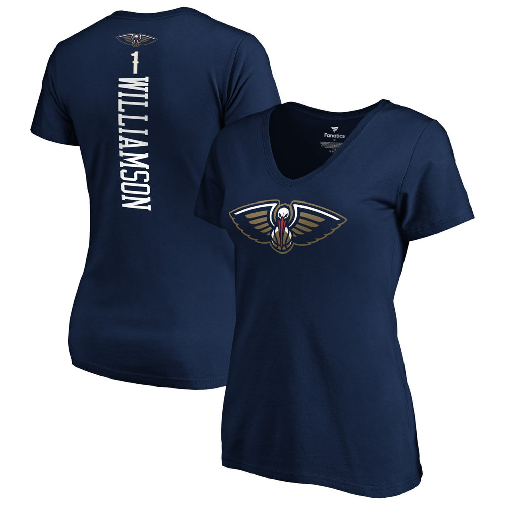 Zion Williamson New Orleans Pelicans Women's 2019 NBA Draft Playmaker Name & Number V-Neck T-Shirt Navy - Fanatics outlet