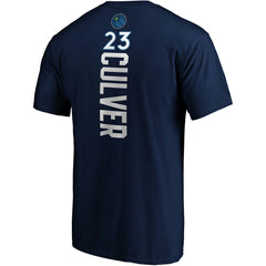 Jarrett Culver Minnesota Timberwolves Playmaker Name & Number Logo T-Shirt Navy - Fanatics