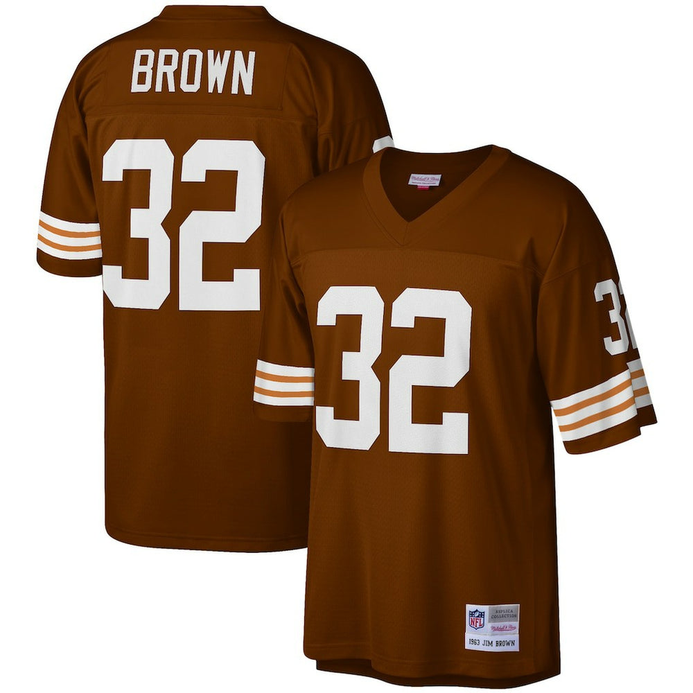 Jim Brown Cleveland Browns Legacy Replica Jersey - Brown Jerseys