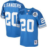 Barry Sanders Detroit Lions 1993 Authentic Throwback Retired Player Jersey - Blue Jerseys