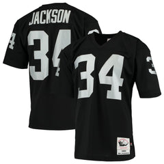 Bo Jackson Las Vegas Raiders 1990 Authentic Throwback Retired Player Jersey - Black Jerseys