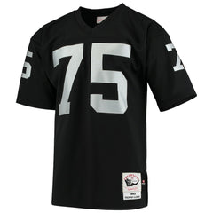 Howie Long Las Vegas Raiders 1983 Authentic Throwback Retired Player Jersey - Black Jerseys