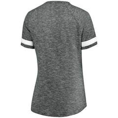 Brooklyn Nets Women's Showtime Winning With Pride Notch Neck T-Shirt Gray/White - Fanatics