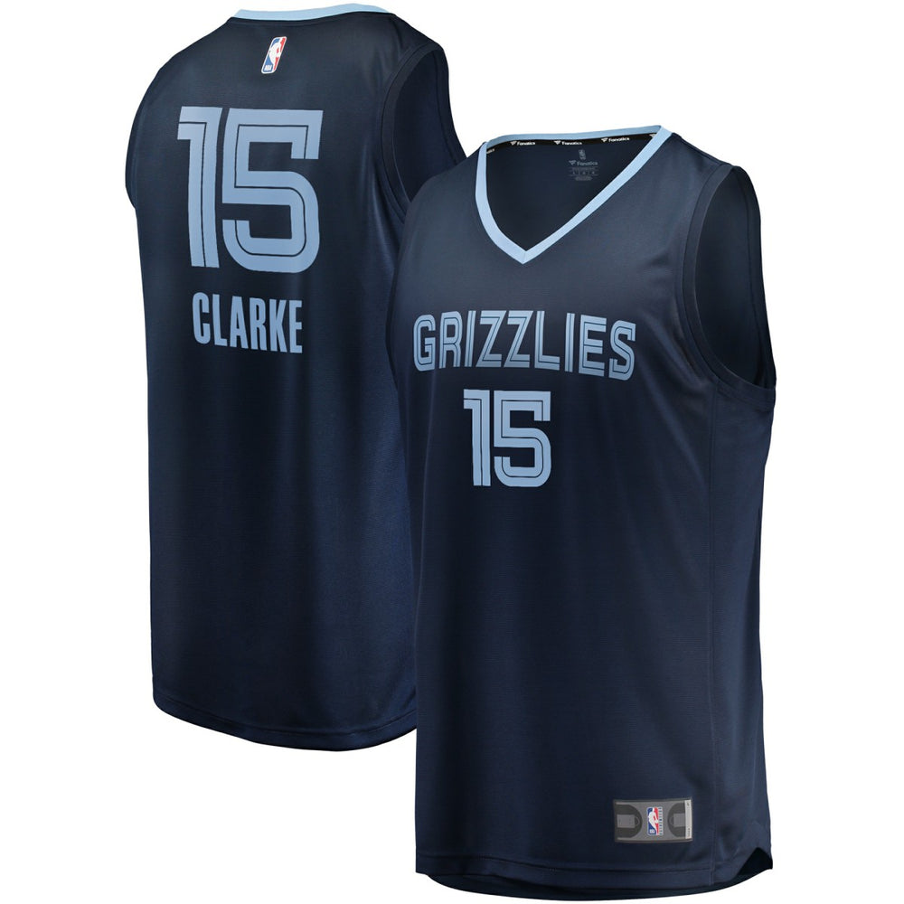 Brandon Clarke Memphis Grizzlies Fast Break Replica Jersey Navy Icon Edition - Fanatics