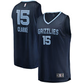 Brandon Clarke Memphis Grizzlies Fast Break Replica Jersey Navy Icon Edition - Fanatics
