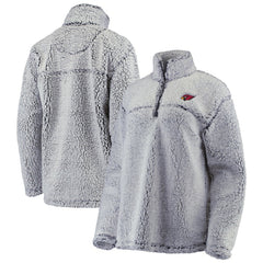 Arizona Cardinals G-III 4Her by Carl Banks Women's Sherpa Quarter-Zip Pullover Jacket - Gray Pullover