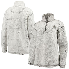 New Orleans Saints G-III 4Her by Carl Banks Women's Sherpa Quarter-Zip Pullover Jacket - Gray Pullover