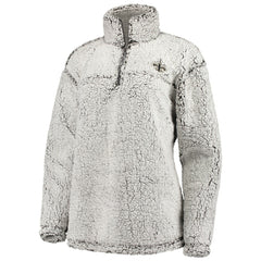 New Orleans Saints G-III 4Her by Carl Banks Women's Sherpa Quarter-Zip Pullover Jacket - Gray Pullover