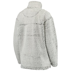 Pittsburgh Steelers Women's Sherpa Quarter-Zip Pullover Jacket - Gray Pullover
