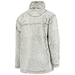 Minnesota Vikings Women's Sherpa Quarter-Zip Pullover Jacket - Gray Pullover