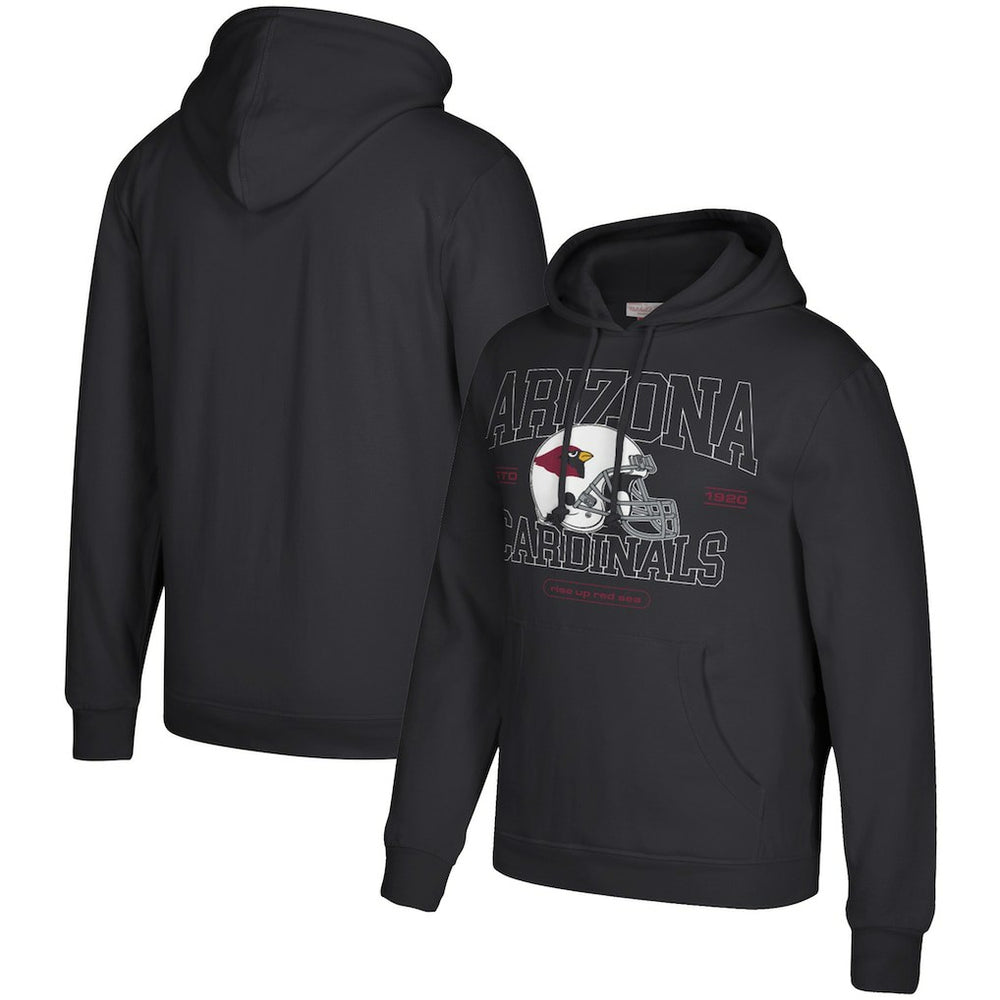Arizona Cardinals Classic Helmet Pullover Hoodie - Black Hoodies