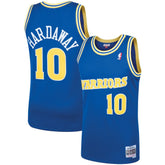 Tim Hardaway Golden State Warriors 1990/91 Hardwood Classics Swingman Jersey Royal - Mitchell & Ness