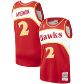 Stacey Augmon Atlanta Hawks 1991/92 Hardwood Classics Swingman Jersey Red - Mitchell & Ness