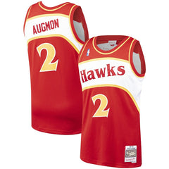 Stacey Augmon Atlanta Hawks 1991/92 Hardwood Classics Swingman Jersey Red - Mitchell & Ness