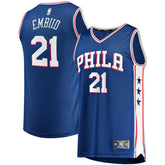 Joel Embiid Philadelphia 76ers Fast Break Replica Player Jersey Icon Edition Royal - Fanatics