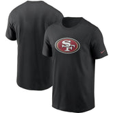 San Francisco 49ers Primetime Logo Essential T-Shirt - Black T-shirts