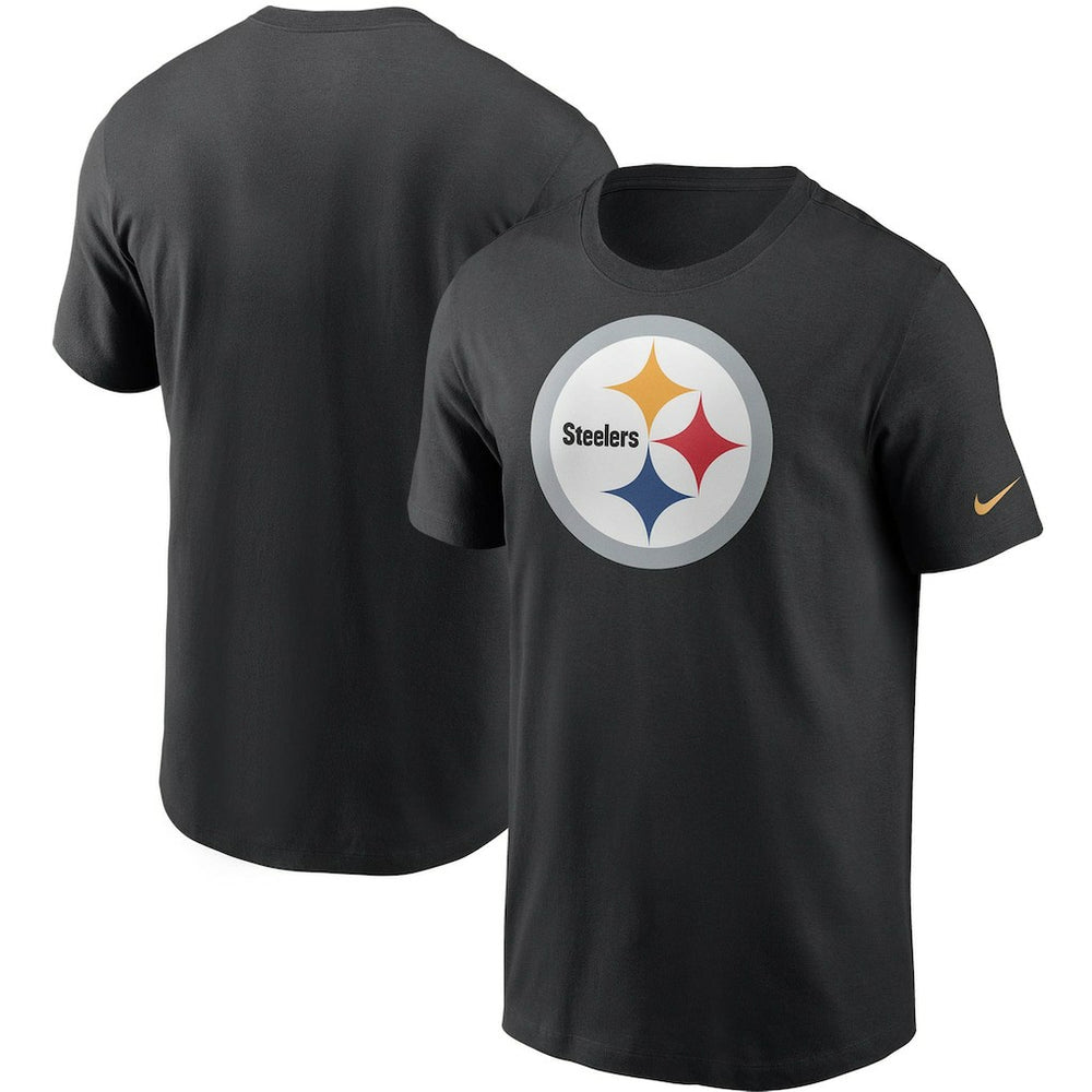 Pittsburgh Steelers Primetime Logo Essential T-Shirt - Black T-shirts