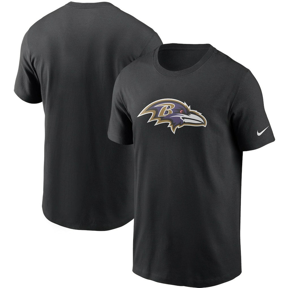 Baltimore Ravens Primetime Logo Essential T-Shirt - Black T-shirts