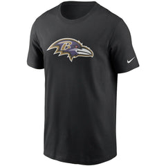 Baltimore Ravens Primetime Logo Essential T-Shirt - Black T-shirts