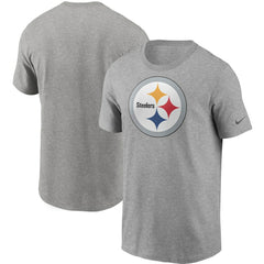 Pittsburgh Steelers Primetime Logo Essential T-Shirt - Heather Gray T-shirts