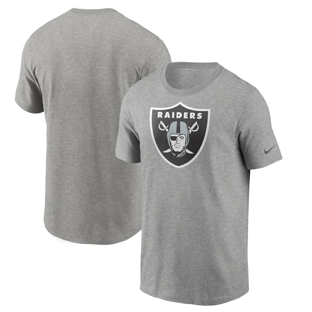 Las Vegas Raiders Primetime Logo Essential T-Shirt - Heather Gray T-shirts