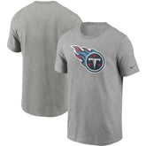 Tennessee Titans Primetime Logo Essential T-Shirt - Heather Gray T-shirts