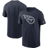 Tennessee Titans Primetime Logo Essential T-Shirt - Navy T-shirts